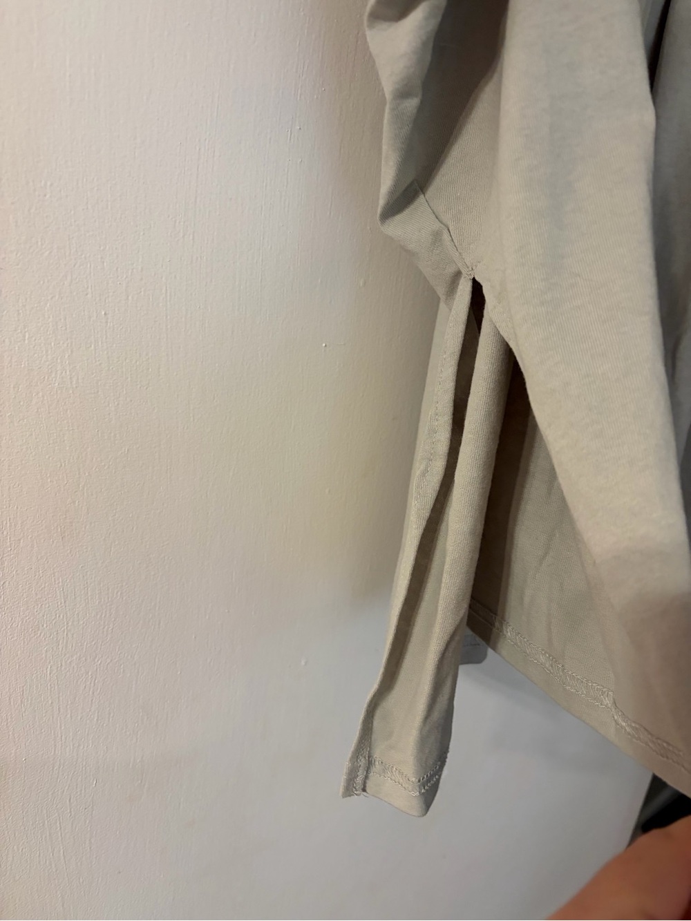 Klesis Oversized Babydoll Blouse | Sage Green Swing Top | Side Slit Tunic | M - Picture 3 of 6
